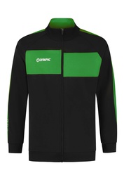 [10/01/00093/1103/104] 10/01/00093 CITY TRAINING JACKET (104, BLACK/GREEN/WHITE)