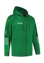 [10/01/06044/4080/116] 10/01/06044 STRIPED HOODED JACKET (116, GROEN/ZWART)